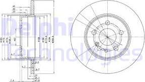 Delphi BG2738 - Спирачен диск vvparts.bg