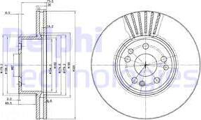 Delphi BG739 - Спирачен диск vvparts.bg