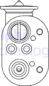 Delphi CB1001V - Разширителен клапан, климатизация vvparts.bg