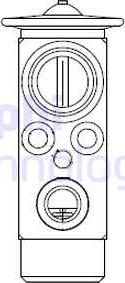 Delphi CB1024V - Разширителен клапан, климатизация vvparts.bg