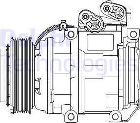 Delphi CS20494 - Компресор, климатизация vvparts.bg