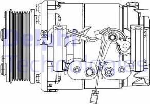 Delphi CS20492 - Компресор, климатизация vvparts.bg