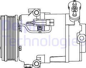 Delphi CS20432 - Компресор, климатизация vvparts.bg