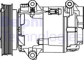 Delphi CS20428 - Компресор, климатизация vvparts.bg