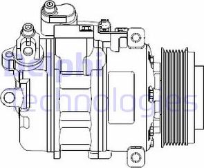 Delphi CS20479 - Компресор, климатизация vvparts.bg