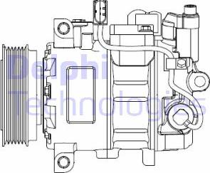 Delphi CS20476 - Компресор, климатизация vvparts.bg