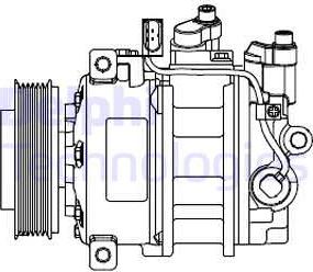 Delphi CS20546 - Компресор, климатизация vvparts.bg