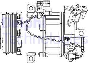 Delphi CS20550 - Компресор, климатизация vvparts.bg