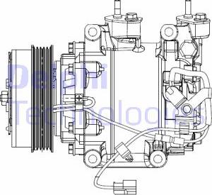 Delphi CS20510 - Компресор, климатизация vvparts.bg