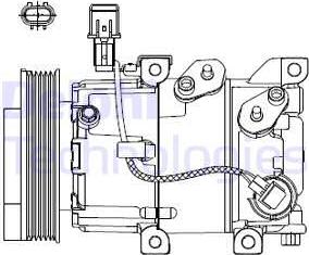 Delphi CS20518 - Компресор, климатизация vvparts.bg