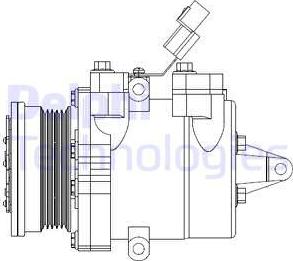 Delphi CS20534 - Компресор, климатизация vvparts.bg