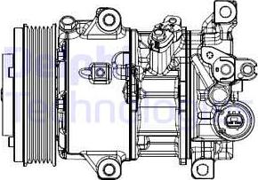 Delphi CS20537 - Компресор, климатизация vvparts.bg