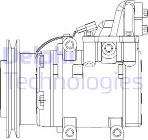 Delphi CS20524 - Компресор, климатизация vvparts.bg