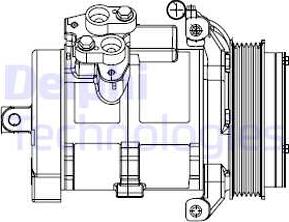 Delphi CS20528 - Компресор, климатизация vvparts.bg