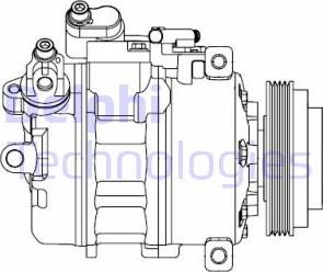 Delphi CS20527 - Компресор, климатизация vvparts.bg