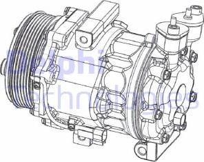 Delphi CS20351 - Компресор, климатизация vvparts.bg