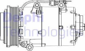 Delphi CS20358 - Компресор, климатизация vvparts.bg