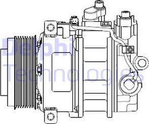 Delphi CS20378 - Компресор, климатизация vvparts.bg