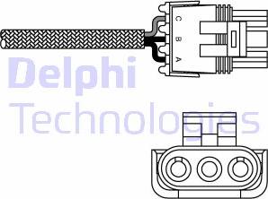 Delphi ES10990-12B1 - Ламбда-сонда vvparts.bg