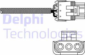 Delphi ES10969-12B1 - Ламбда-сонда vvparts.bg