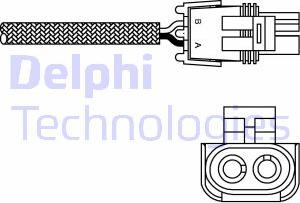 Delphi ES10989-12B1 - Ламбда-сонда vvparts.bg