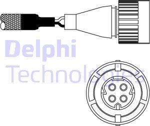 Delphi ES10986-12B1 - Ламбда-сонда vvparts.bg