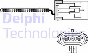 Delphi ES10988-12B1 - Ламбда-сонда vvparts.bg