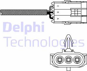 Delphi ES10970-12B1 - Ламбда-сонда vvparts.bg