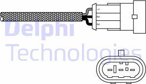 Delphi ES10971-12B1 - Ламбда-сонда vvparts.bg