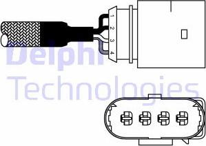 Delphi ES10978-12B1 - Ламбда-сонда vvparts.bg