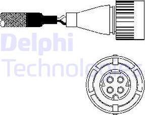 Delphi ES10254-12B1 - Ламбда-сонда vvparts.bg