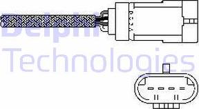 Delphi ES10793-12B1 - Ламбда-сонда vvparts.bg