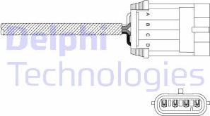 Delphi ES11049-12B1 - Ламбда-сонда vvparts.bg