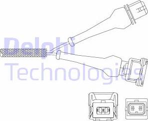 Delphi ES11041-12B1 - Ламбда-сонда vvparts.bg