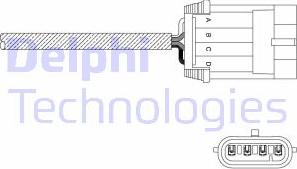 Delphi ES11055-12B1 - Ламбда-сонда vvparts.bg