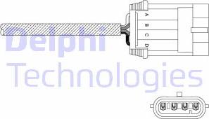 Delphi ES11053-12B1 - Ламбда-сонда vvparts.bg