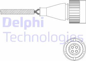 Delphi ES11057-12B1 - Ламбда-сонда vvparts.bg