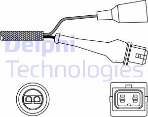 Delphi ES11000-12B1 - Ламбда-сонда vvparts.bg