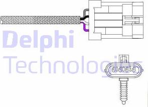 Delphi ES20023-12B1 - Ламбда-сонда vvparts.bg