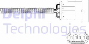 Delphi ES20344-12B1 - Ламбда-сонда vvparts.bg