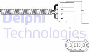 Delphi ES20302-12B1 - Ламбда-сонда vvparts.bg