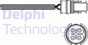 Delphi ES20313-12B1 - Ламбда-сонда vvparts.bg