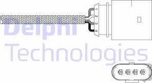 Delphi ES20338-12B1 - Ламбда-сонда vvparts.bg