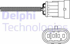 Delphi ES20231-12B1 - Ламбда-сонда vvparts.bg