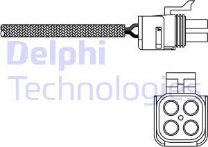 Delphi ES20273-12B1 - Ламбда-сонда vvparts.bg