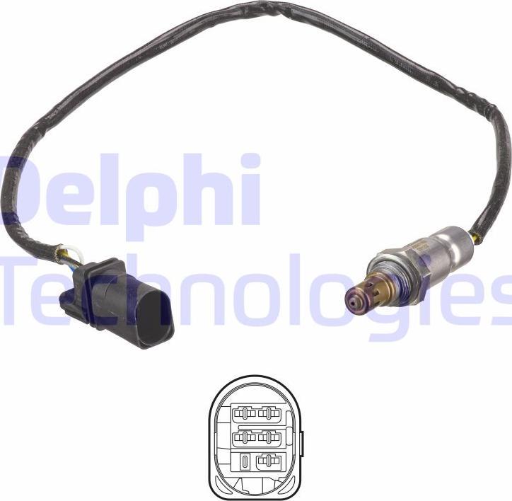 Delphi ES21153-12B1 - Ламбда-сонда vvparts.bg