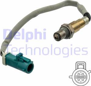 Delphi ES21121-12B1 - Ламбда-сонда vvparts.bg