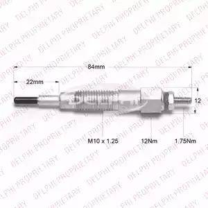 Delphi HDS818 - Подгревна свещ vvparts.bg