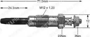 Delphi HDS348 - Подгревна свещ vvparts.bg