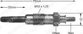 Delphi HDS371 - Подгревна свещ vvparts.bg